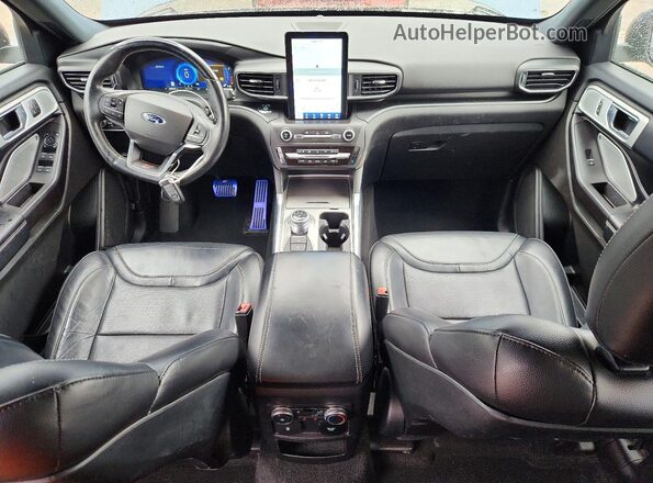 1FM5K8GC4LGA07488 2020 FORD EXPLORER Синий Вид панели приборов