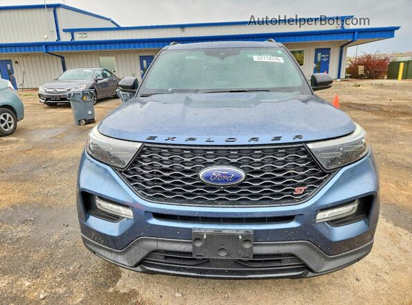 1FM5K8GC4LGA07488 2020 FORD EXPLORER Синий Вид спереди