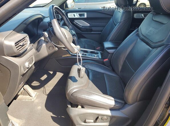 1FM5K8GC4MGA11056 2021 FORD EXPLORER Черный Вид салона спереди