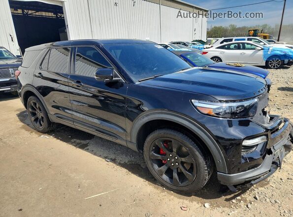 1FM5K8GC4MGC30387 2021 FORD EXPLORER Black Передня права чверть
