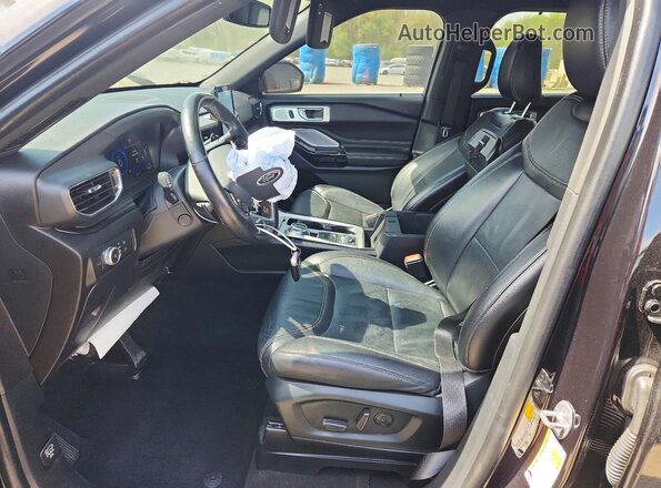 1FM5K8GC4MGC30387 2021 FORD EXPLORER Black Вид салону спереду