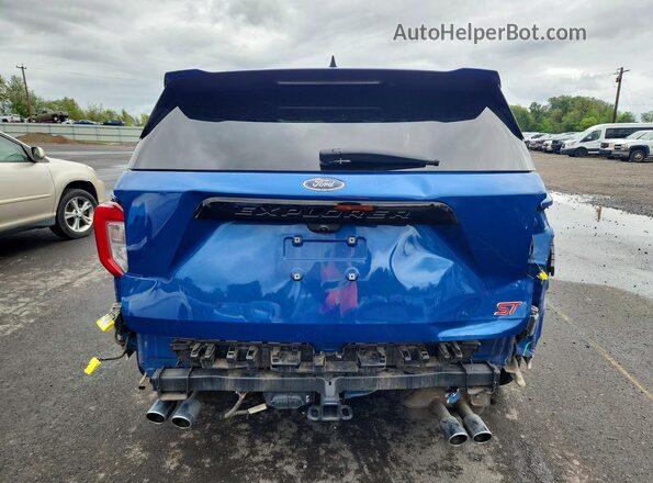 1FM5K8GC4NGA25900 2022 FORD EXPLORER Blue Widok z tyłu