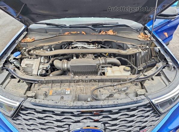 1FM5K8GC4NGA25900 2022 FORD EXPLORER Blue Widok wnętrza z tyłu