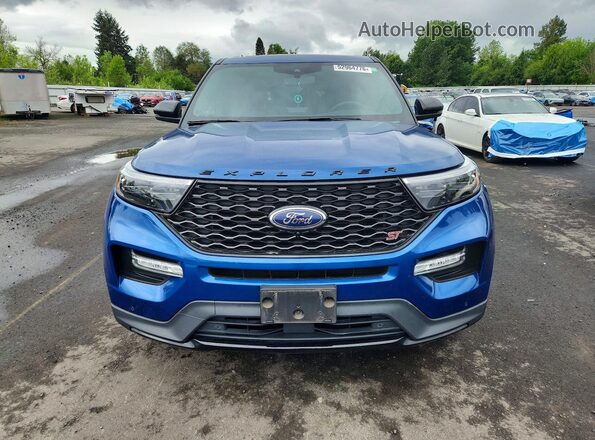 1FM5K8GC4NGA25900 2022 FORD EXPLORER Blue Widok z przodu