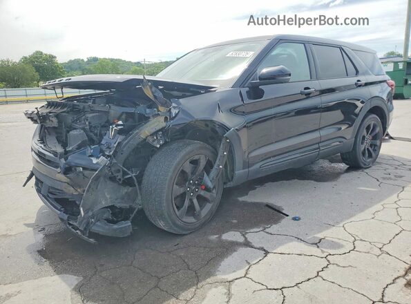 1FM5K8GC4NGC45747 2022 FORD EXPLORER Черный Передняя левая четверть