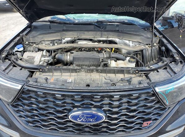 1FM5K8GC6LGA66963 2020 FORD EXPLORER Черный Вид подкапотного пространства