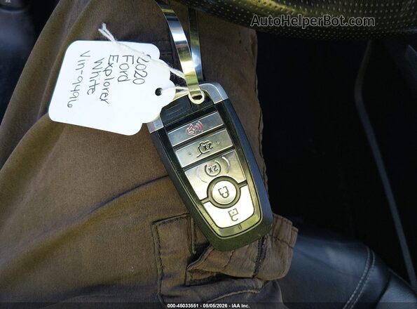 1FM5K8GC6LGA89496 2020 FORD FORD EXPLORER Белый Вид панели приборов