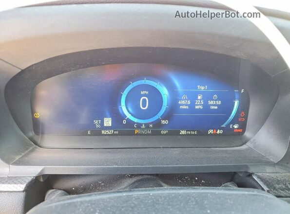1FM5K8GC6MGA82601 2021 FORD EXPLORER Красный Вид щитка приборов