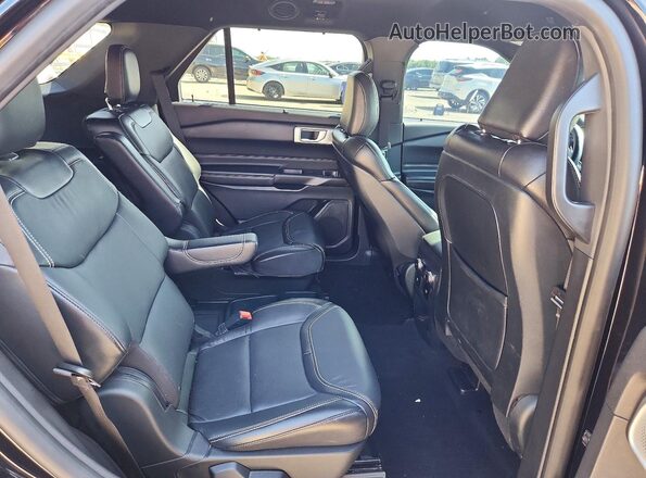 1FM5K8GC7LGC41687 2020 FORD EXPLORER Black უკანა სავარძლების ხედი