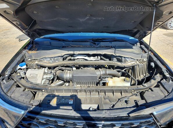 1FM5K8GC7LGC41687 2020 FORD EXPLORER Black უკანა სალონის ხედი