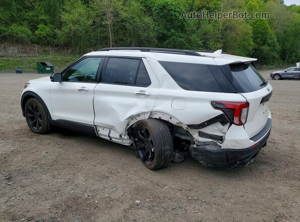 1FM5K8GC7MGC04348 2021 FORD EXPLORER Белый Задняя левая четверть