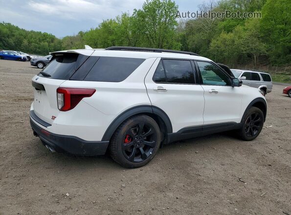 1FM5K8GC7MGC04348 2021 FORD EXPLORER Белый Задняя правая четверть