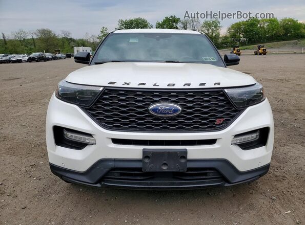 1FM5K8GC7MGC04348 2021 FORD EXPLORER Белый Вид спереди