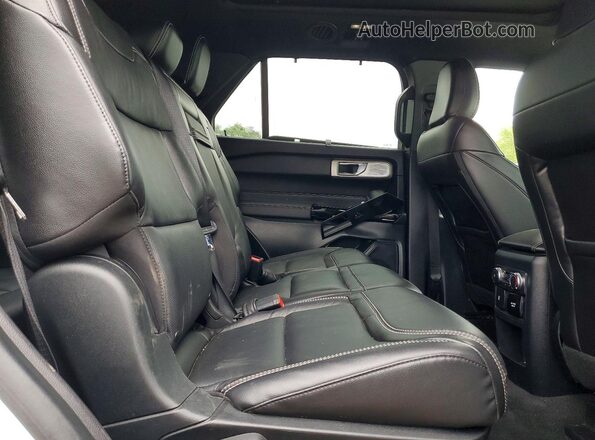 1FM5K8GC7MGC04348 2021 FORD EXPLORER Белый Вид задней части салона