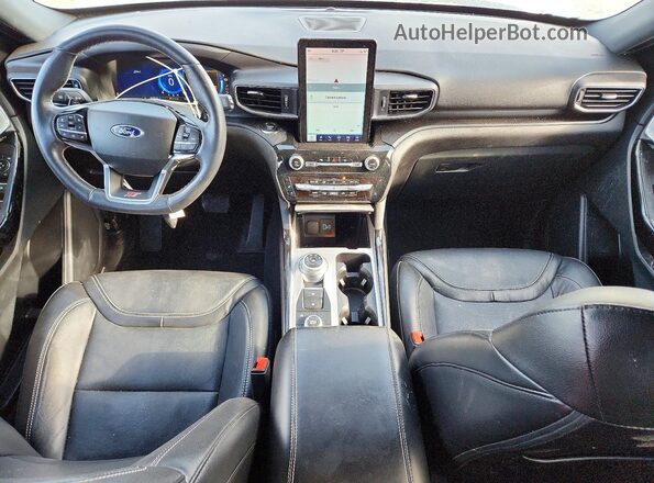 1FM5K8GC7PGA76181 2023 FORD EXPLORER Белый Вид панели приборов