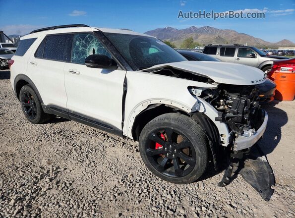 1FM5K8GC7PGA76181 2023 FORD EXPLORER Белый Передняя правая четверть
