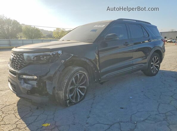 1FM5K8GC8LGA10846 2020 FORD EXPLORER Черный Передняя левая четверть