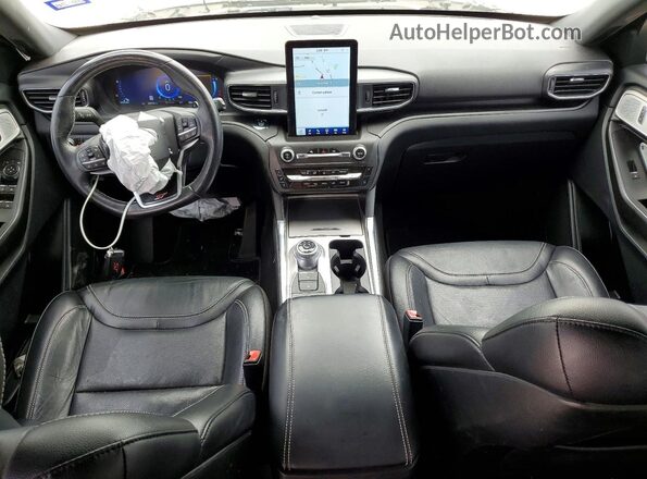 1FM5K8GC8LGD15618 2020 FORD EXPLORER White Widok deski rozdzielczej