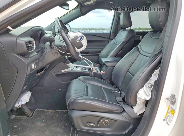 1FM5K8GC8LGD15618 2020 FORD EXPLORER White Widok wnętrza z przodu