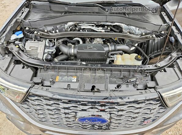 1FM5K8GC9LGA45900 2020 FORD EXPLORER Gray Widok komory silnika
