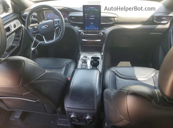 1FM5K8GCXMGA02118 2021 FORD EXPLORER Черный Вид панели приборов