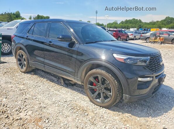 1FM5K8GCXMGA02118 2021 FORD EXPLORER Черный Передняя правая четверть
