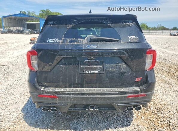 1FM5K8GCXMGA02118 2021 FORD EXPLORER Черный Вид сзади