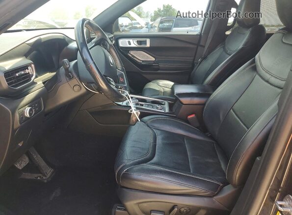 1FM5K8GCXMGA02118 2021 FORD EXPLORER Черный Вид салона спереди