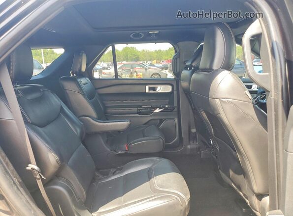 1FM5K8GCXMGA02118 2021 FORD EXPLORER Черный Вид задней части салона