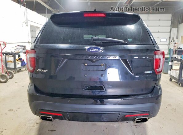 1FM5K8GT0HGD18763 2017 FORD EXPLORER Черный Вид сзади