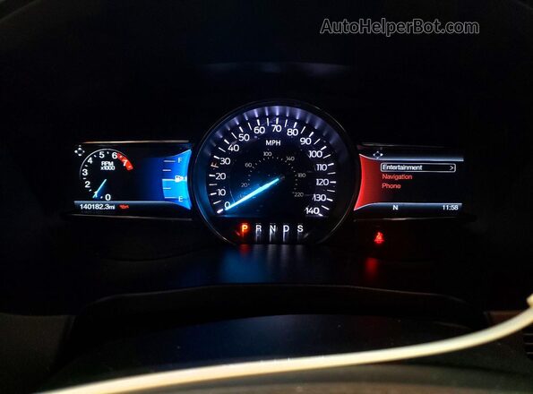 1FM5K8GT0HGD18763 2017 FORD EXPLORER Черный Вид щитка приборов