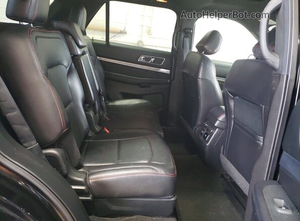 1FM5K8GT0HGD18763 2017 FORD EXPLORER Черный Вид задней части салона