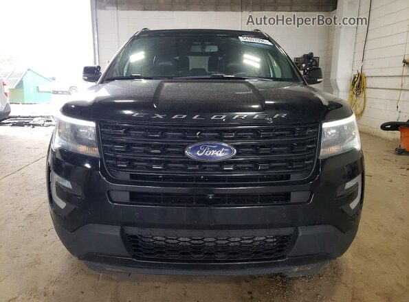 1FM5K8GT0HGD18763 2017 FORD EXPLORER Черный Вид спереди