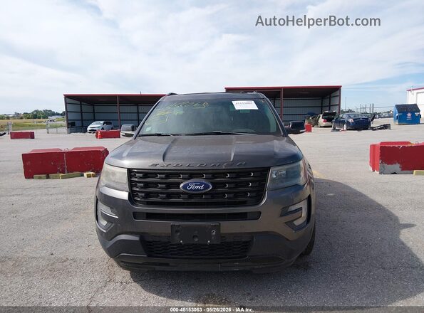 1FM5K8GT1GGC09128 2016 FORD EXPLORER Серый Вид щитка приборов