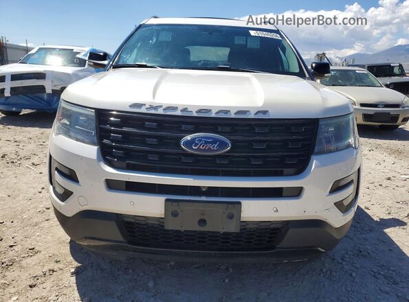 1FM5K8GT2HGC76788 2017 FORD EXPLORER Белый Вид спереди