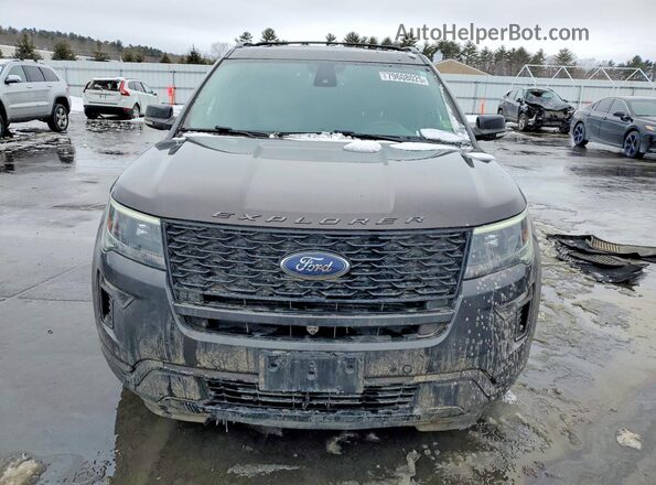 1FM5K8GT2JGA98497 2018 FORD FORD EXPLORER Серый Вид спереди