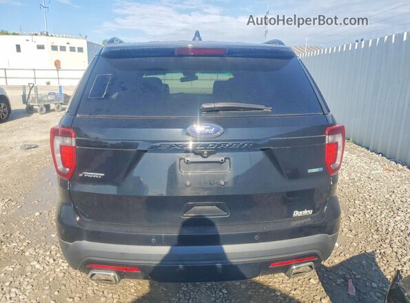1FM5K8GT3GGA84584 2016 FORD EXPLORER Black Widok z tyłu