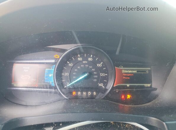 1FM5K8GT3GGA84584 2016 FORD EXPLORER Black Widok zestawu wskaźników