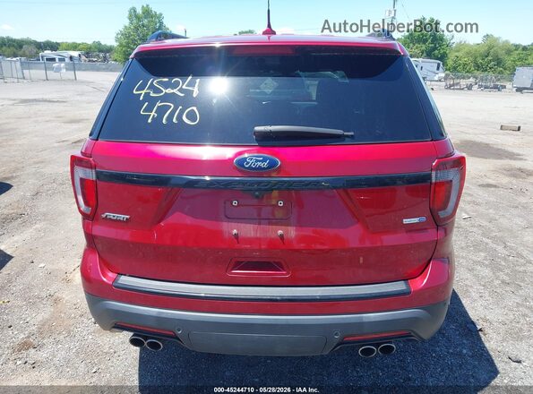 1FM5K8GT3JGC64607 2018 FORD EXPLORER Красный 