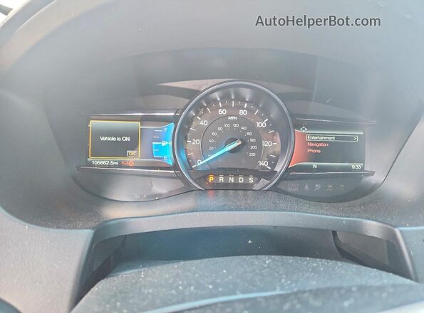 1FM5K8GT3KGA77059 2019 FORD EXPLORER Silver Widok zestawu wskaźników
