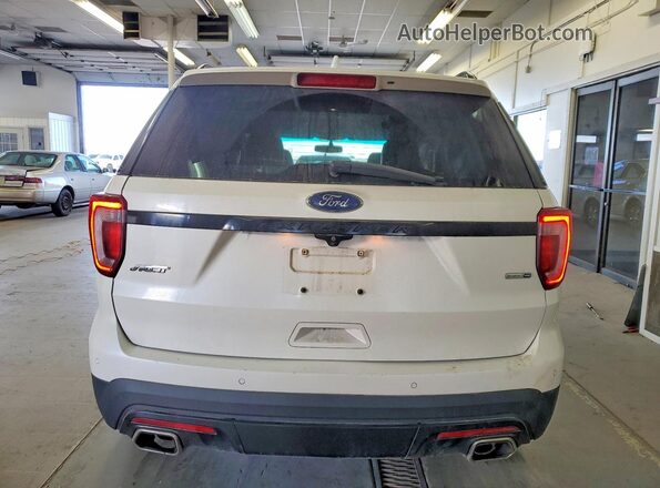1FM5K8GT4GGC39207 2016 FORD EXPLORER Белый Вид сзади