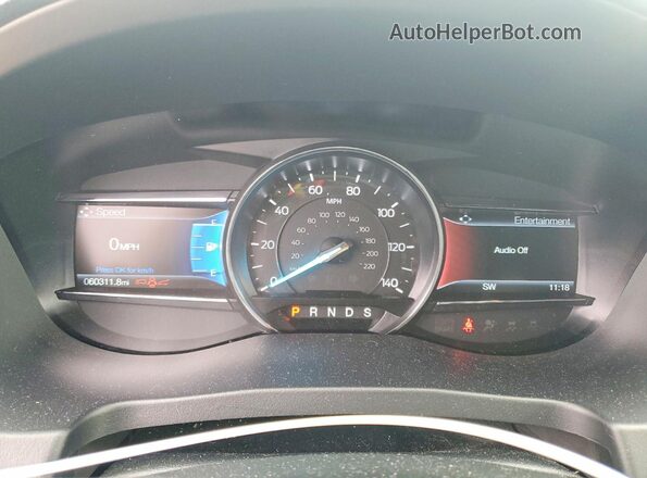 1FM5K8GT4JGA18455 2018 FORD FORD EXPLORER Серый Вид щитка приборов