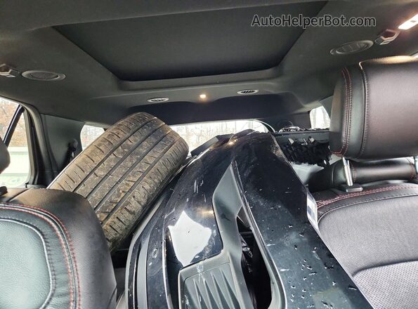 1FM5K8GT5JGC59490 2018 FORD EXPLORER Black Հետևի նստատեղերի տեսք