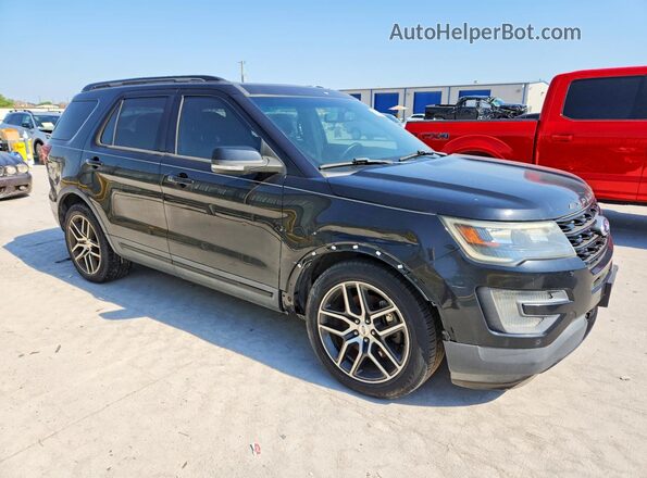 1FM5K8GT6GGC57739 2016 FORD EXPLORER Black Առջևի աջ