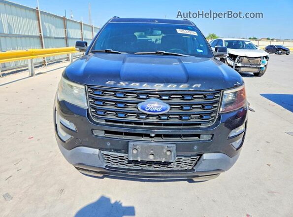 1FM5K8GT6GGC57739 2016 FORD EXPLORER Black Դիմացի տեսք