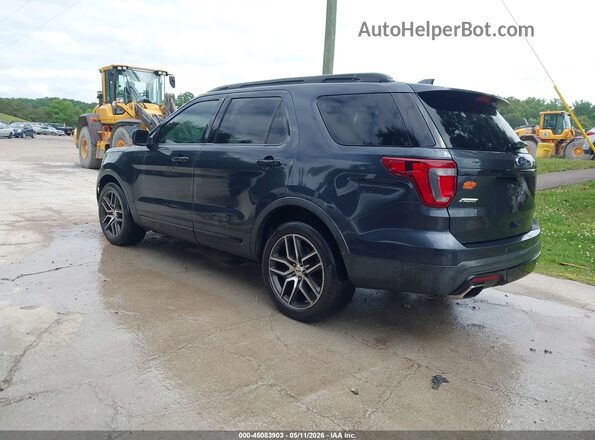 1FM5K8GT7HGA55221 2017 FORD EXPLORER Navy Задняя левая четверть