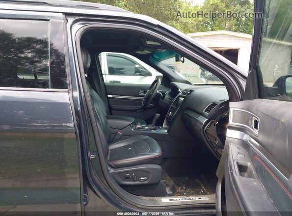 1FM5K8GT7HGA55221 2017 FORD EXPLORER Navy Вид салона спереди