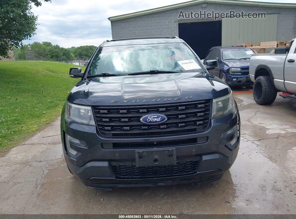 1FM5K8GT7HGA55221 2017 FORD EXPLORER Navy Вид щитка приборов