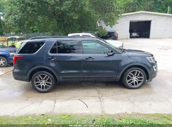 1FM5K8GT7HGA55221 2017 FORD EXPLORER Navy Вид задней части салона