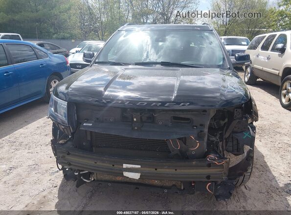 1FM5K8GT7JGC78025 2018 FORD FORD EXPLORER Черный Вид щитка приборов